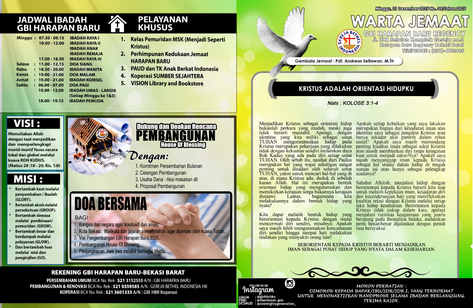 Warta Jemaat GBI Harapan Baru